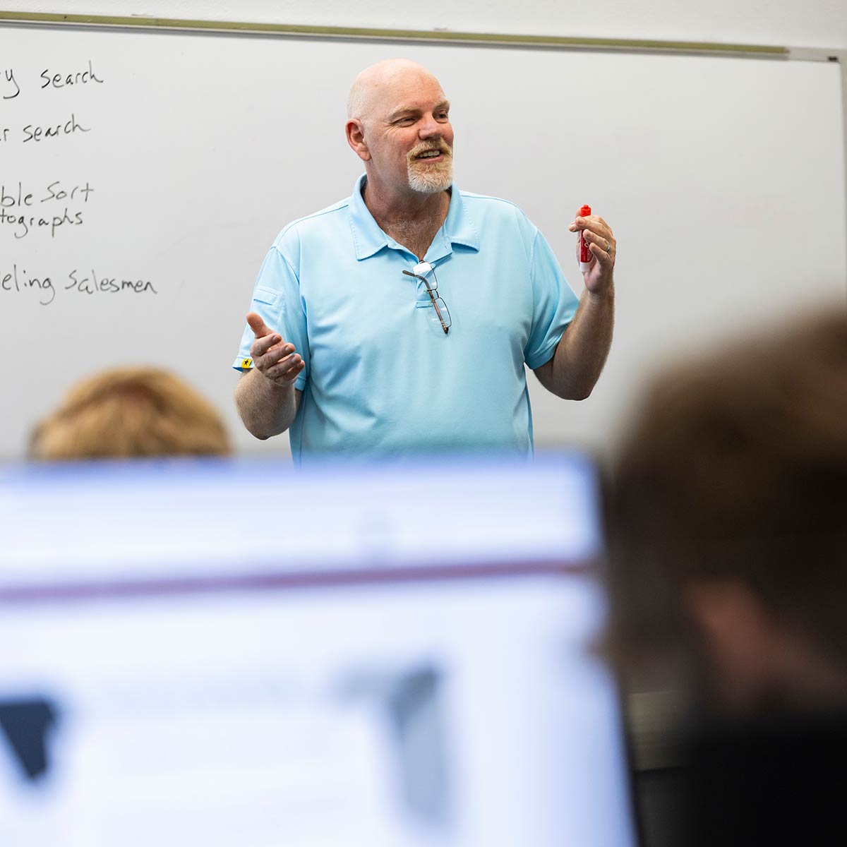 Keith Paschal teaching an undergraduate computer science class